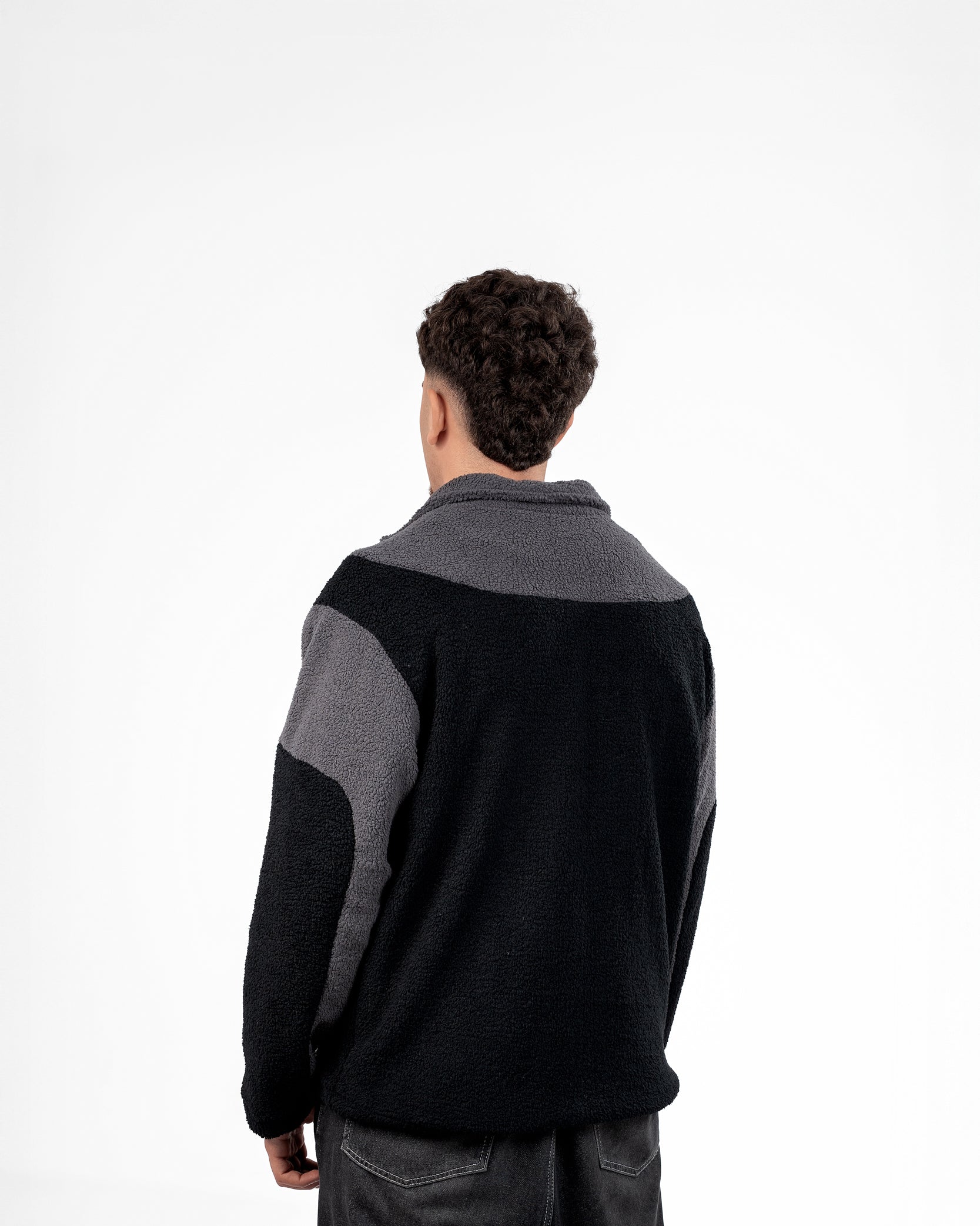 Fleece Jacket - Black/Grey