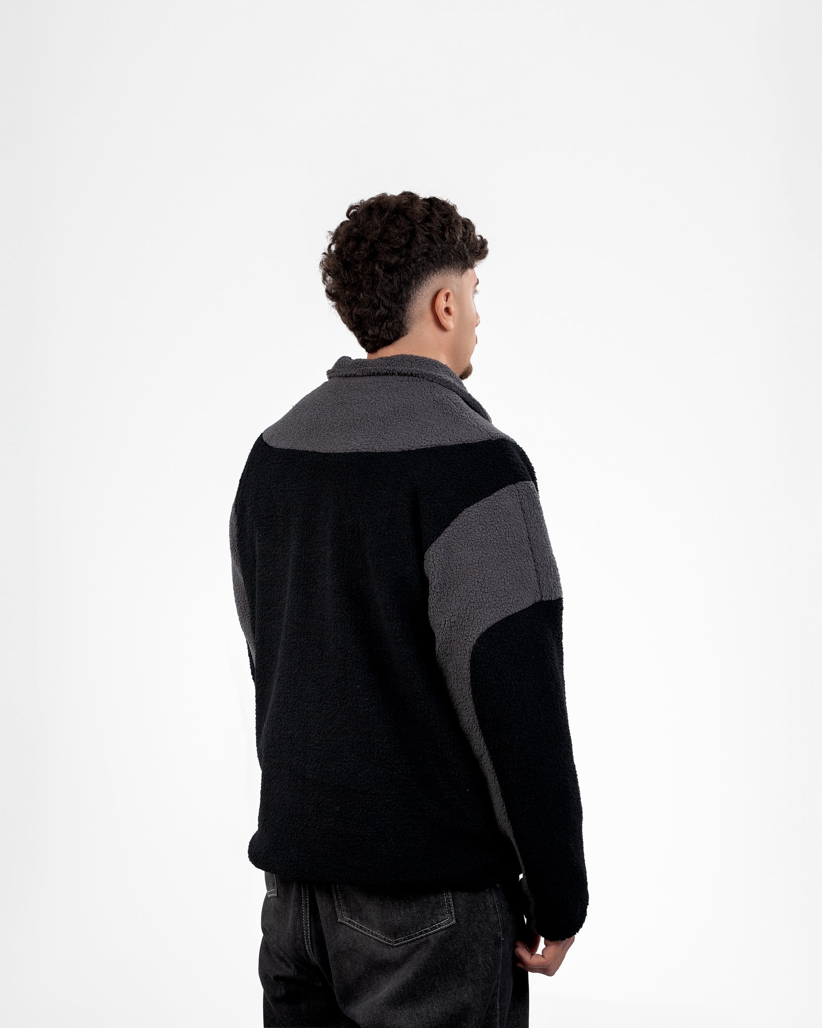 Fleece Jacket - Black/Grey